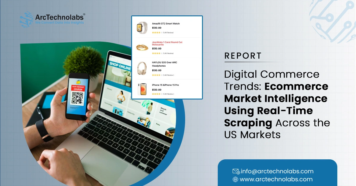 Digital Commerce Trends: Ecommerce Market Intelligence Using Real-Time Scraping Across the US Markets