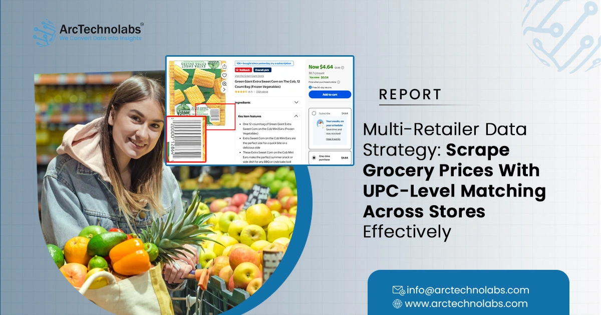 Multi-Retailer Data Strategy: Scrape Grocery Prices With UPC-Level Matching Across Stores Effectively