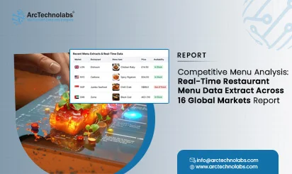 Competitive Menu Analysis: Real-Time Restaurant Menu Data Extract Across 16 Global Markets Report