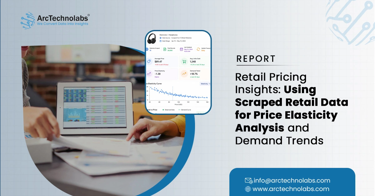 Retail Pricing Insights: Using Scraped Retail Data for Price Elasticity Analysis and Demand
                            Trends