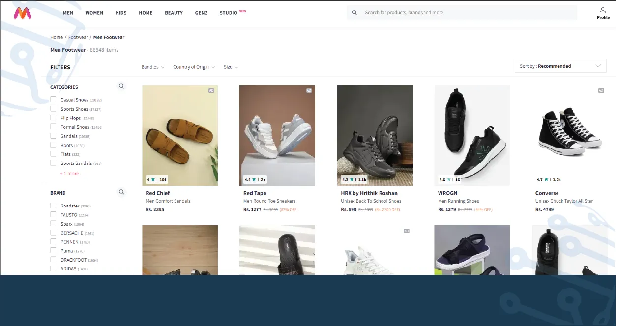 Myntra-Men-s-Footwear-Dataset-01