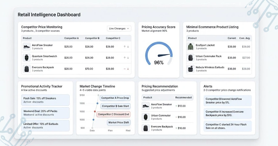 Competitive Monitoring Methods Enhancing Pricing Accuracy Systems