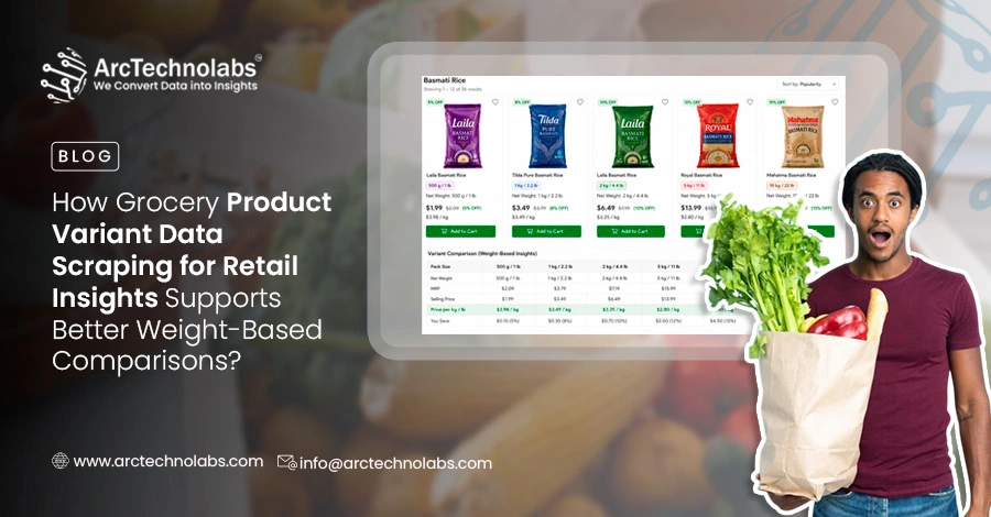 How Grocery Product Variant Data Scraping for Retail Insights Supports Better Weight-Based Comparisons?