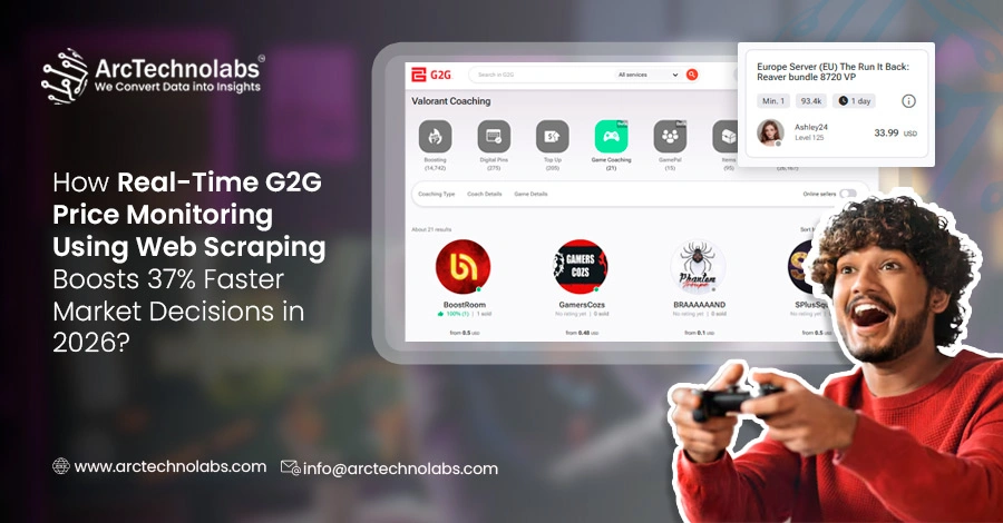How Real-Time G2G Price Monitoring Using Web Scraping Boosts 37% Faster Market Decisions in 2026?