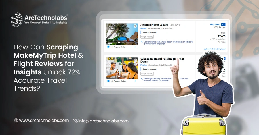 How Can Scraping MakeMyTrip Hotel & Flight Reviews for Insights Unlock 72% Accurate Travel Trends?