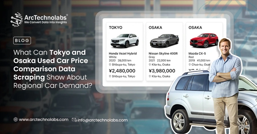 What Can Tokyo and Osaka Used Car Price Comparison Data Scraping Show About Regional Car Demand?